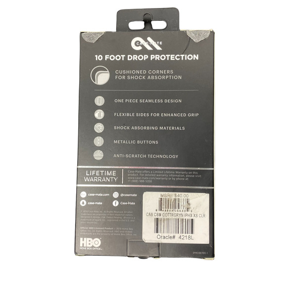 Case-Mate iPhone X/ Xs Game of Thrones Clear phone case - Picture 2 of 3